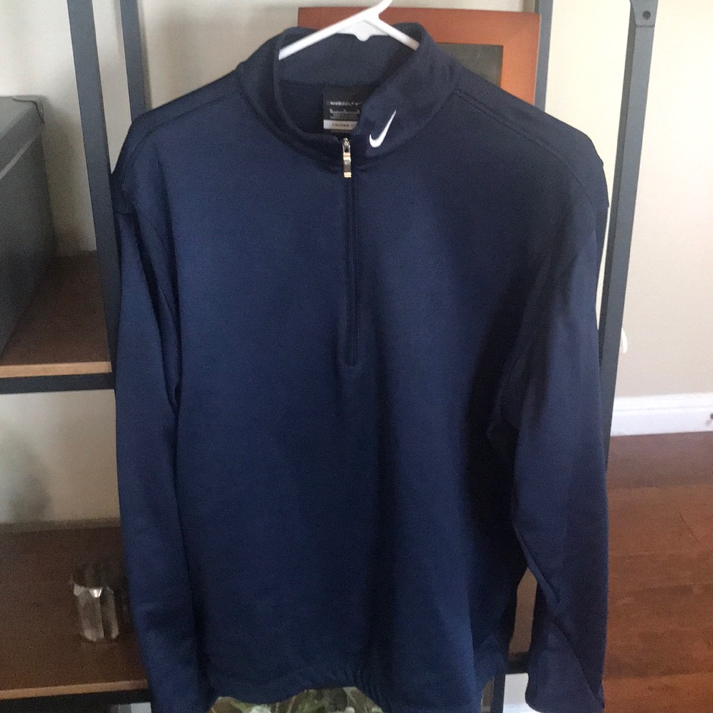 Men’s navy Nike golf 3 quarter zip pullover